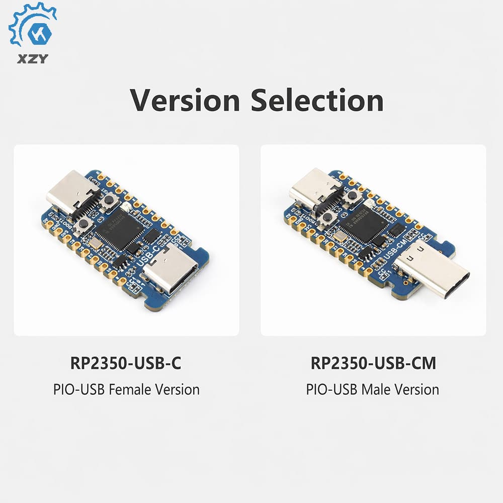 Mini Placa De Desenvolvimento RP2350-USB-C/CM Baseada Na De Microcontrolador De Núcleo Duplo Raspberry Pi RP2350A Tipo