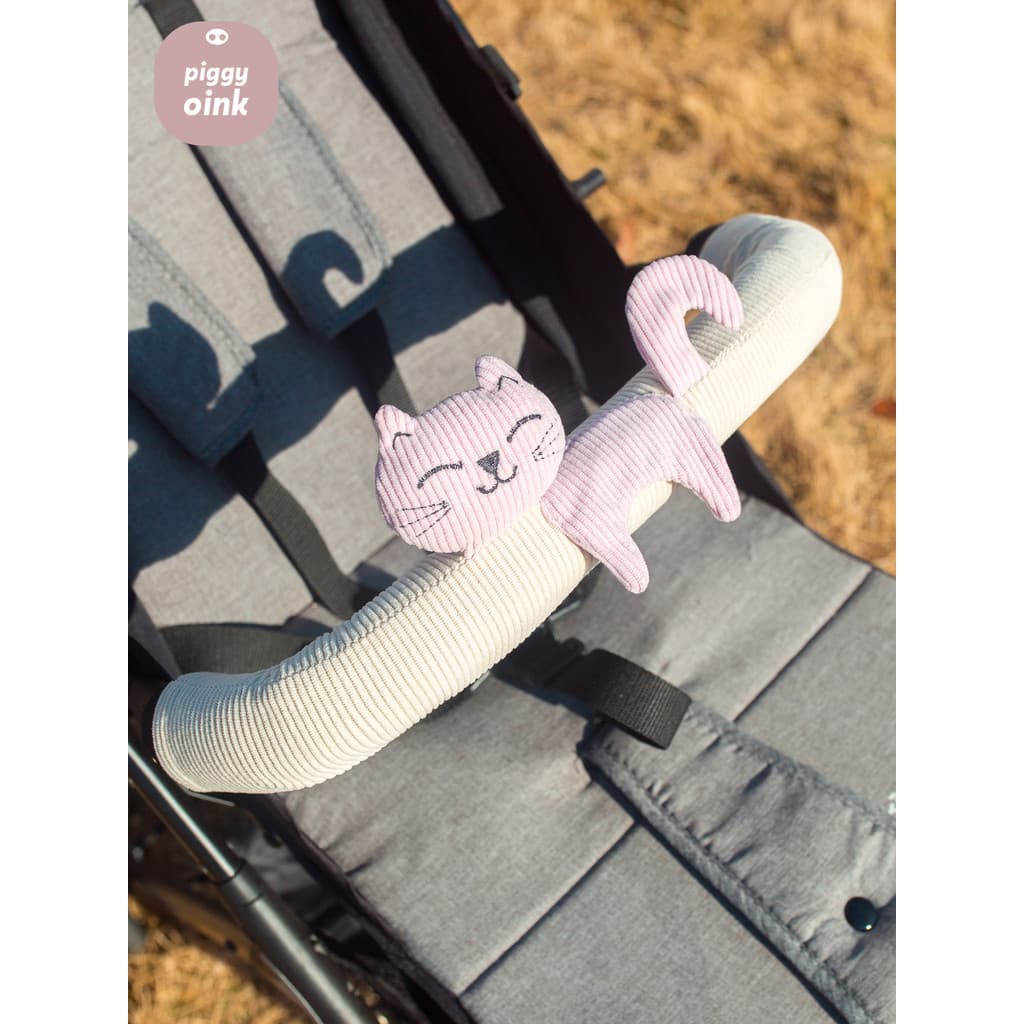 Pig Cub Hum Capa de apoio de braço para carrinho de bebê BB Barking Calmante Apoio de braço de desenho animado Capa prot