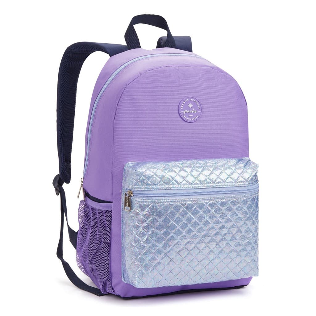 Mochila Costas Holográfica Glitter Passeio Meninas Escolar