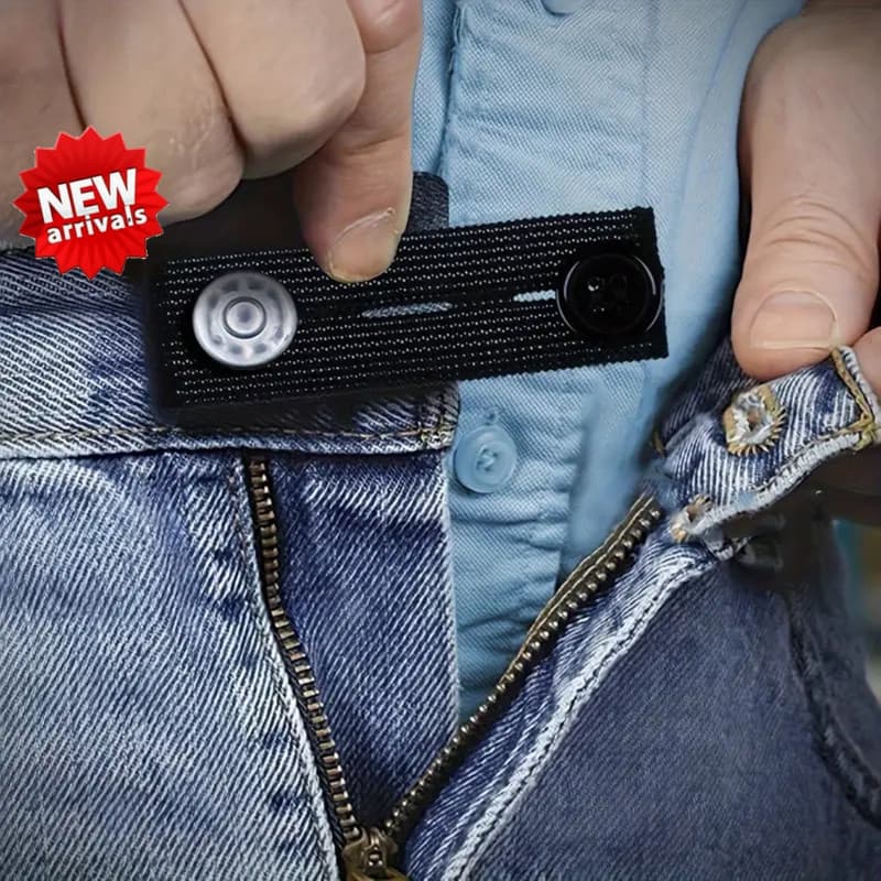< YP > 5 Pçs Pacote Extensores De Botão Elástico Para Homens Mulheres Cintura Ajustáveis Calças Vestido Jeans