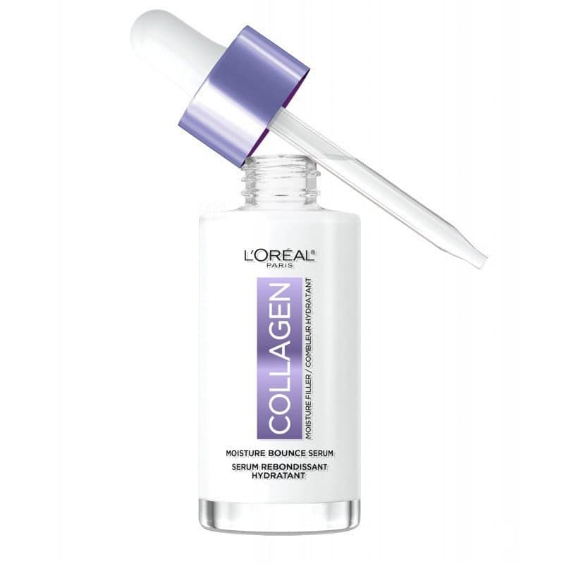 L'Oréal Paris Colágeno MoistureFiller MoistureBounce Sérum Facial, Sérum Iluminador com Colágeno, Glicerina e Esqualeno