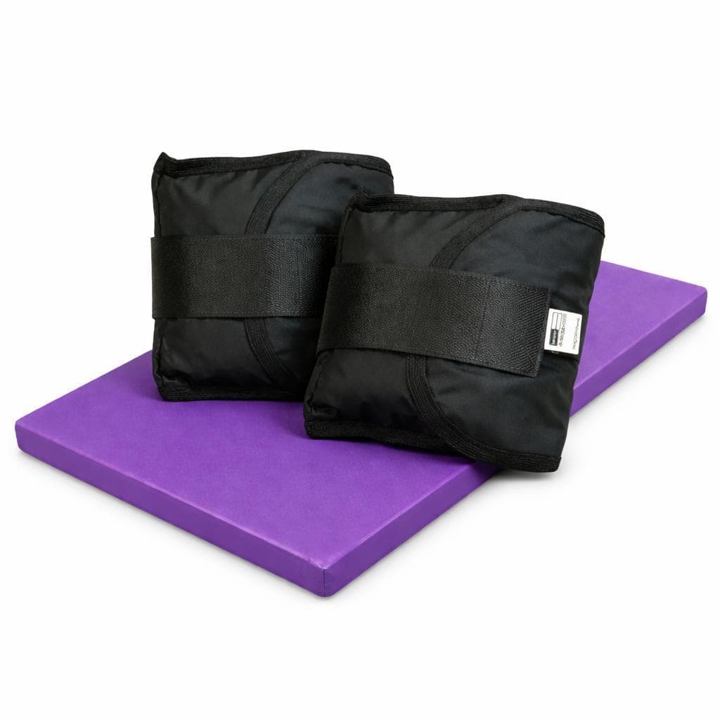 KIT CANELEIRA PRETA 5Kg  + COLCHONETE ROXO  PAR DE CANELEIRAS | CONFORTO