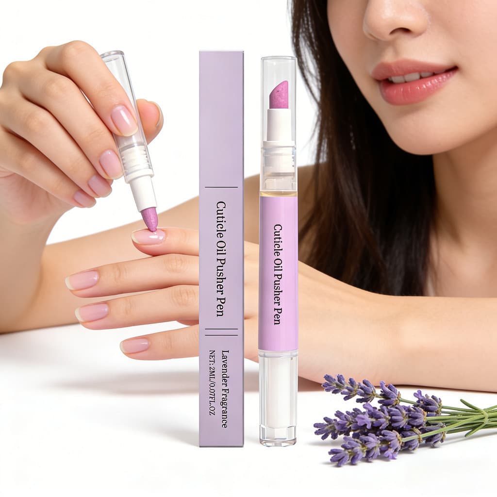 Caneta De Óleo De Cutícula Perfumada De Lavanda 2ml Portátil Cuidados Com As Unhas Hidratante Reparação De Pele Seca Nut