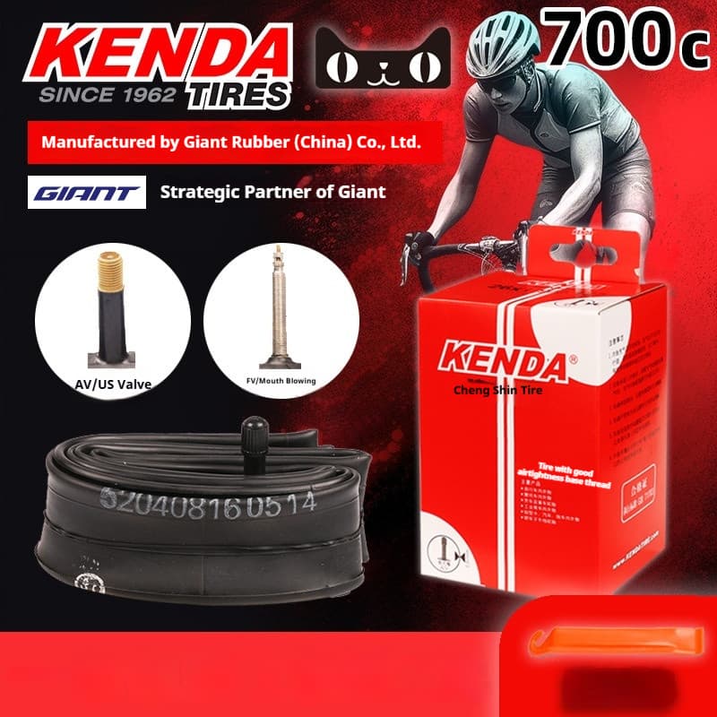Kenda tubo interno de bicicleta 700 18 23 25 28 32 35 45C mosca morta bicicleta de estrada pneu de viagem