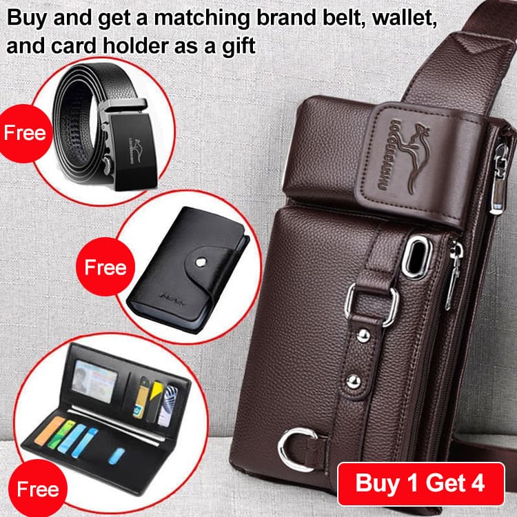 [Estilo Moderno] Bolsa Tiracolo Multifuncional Moderna e Espaçosa Para Homens, Casual/Viagem/Esporte