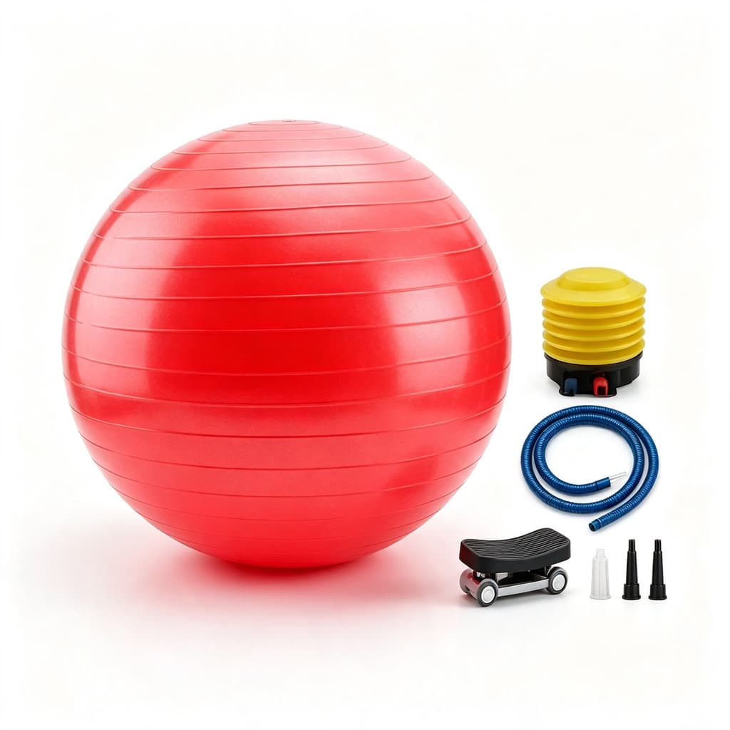 Bola de Exercício para Yoga e Pilates, Anti‑estouro, Inclui Bomba de Ar, Para Treinamento e Alongamento Corporal