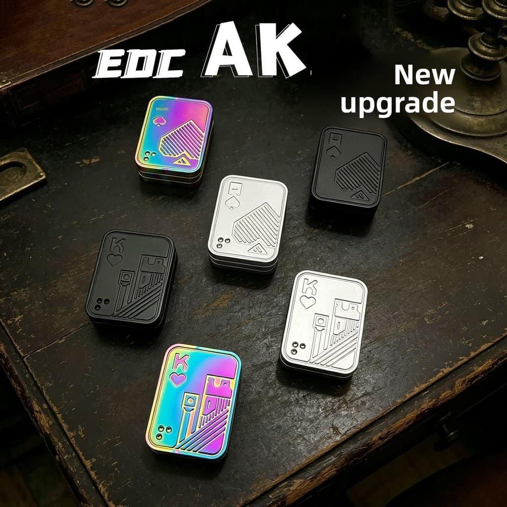 Novo produto bloco deslizante magnético todo em Metal Push marca liga ponta do dedo tapa moeda adulto EDC jogar brinqued