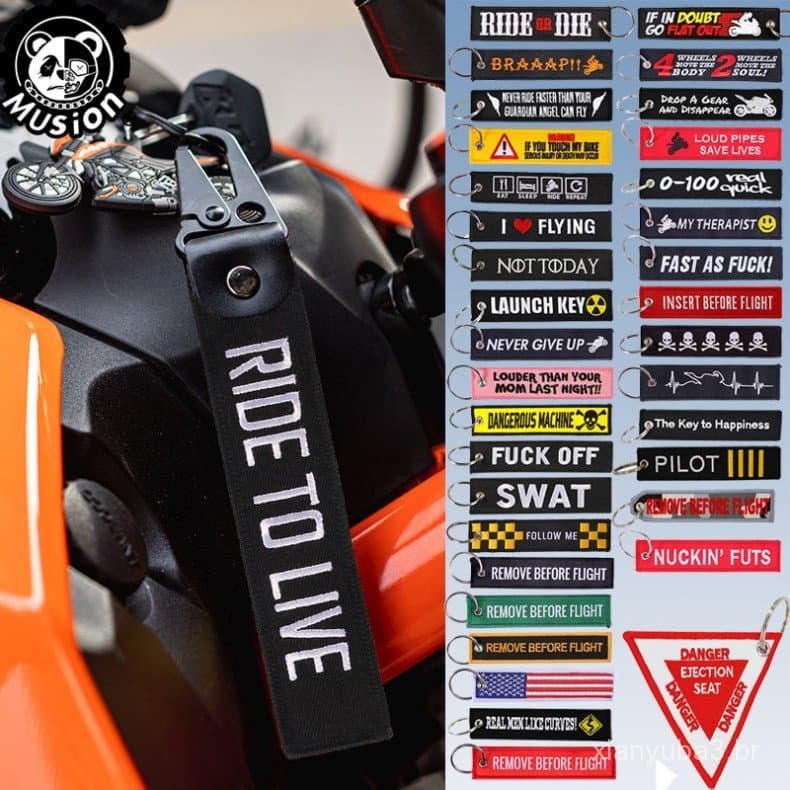 Chaveiro de Motocicleta Musion, Chaveiro Launch, Chaveiros para Motocicletas e Carros, Etiqueta de Chave, Novos Chaveiro