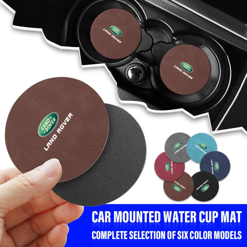 2 Pçs Carro Antiderrapante Copo De Água Esteira De Isolamento Térmico Camurça Decoração Coaster Para Land Rover Freeland