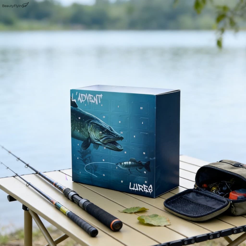 Gancho De Pesca Caixa Misteriosa Calendário 2024 Presente De Feriado Exclusivo Para Pescadores Ganchos Variados Duráveis