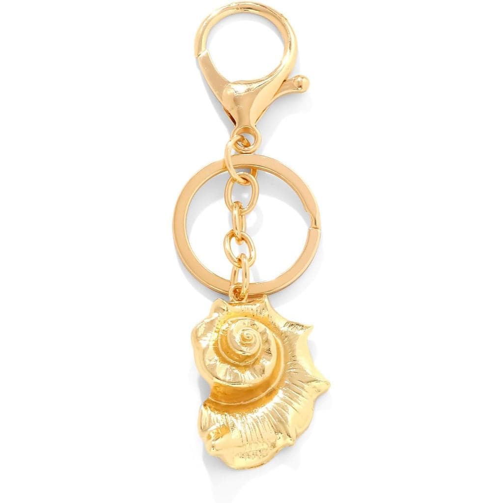 Bonito Saco Encantos Bolsa Para Mulheres Ouro Praia Chaveiro Mini Concha Sol Verão Acessórios Presente Perfeito