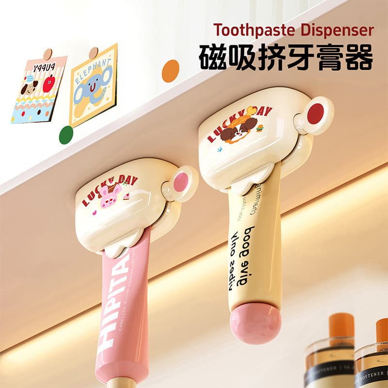Espremedor magnético de pasta de dente, clipe de parede para uso doméstico, limpador Facial, clipe de parede, prateleira