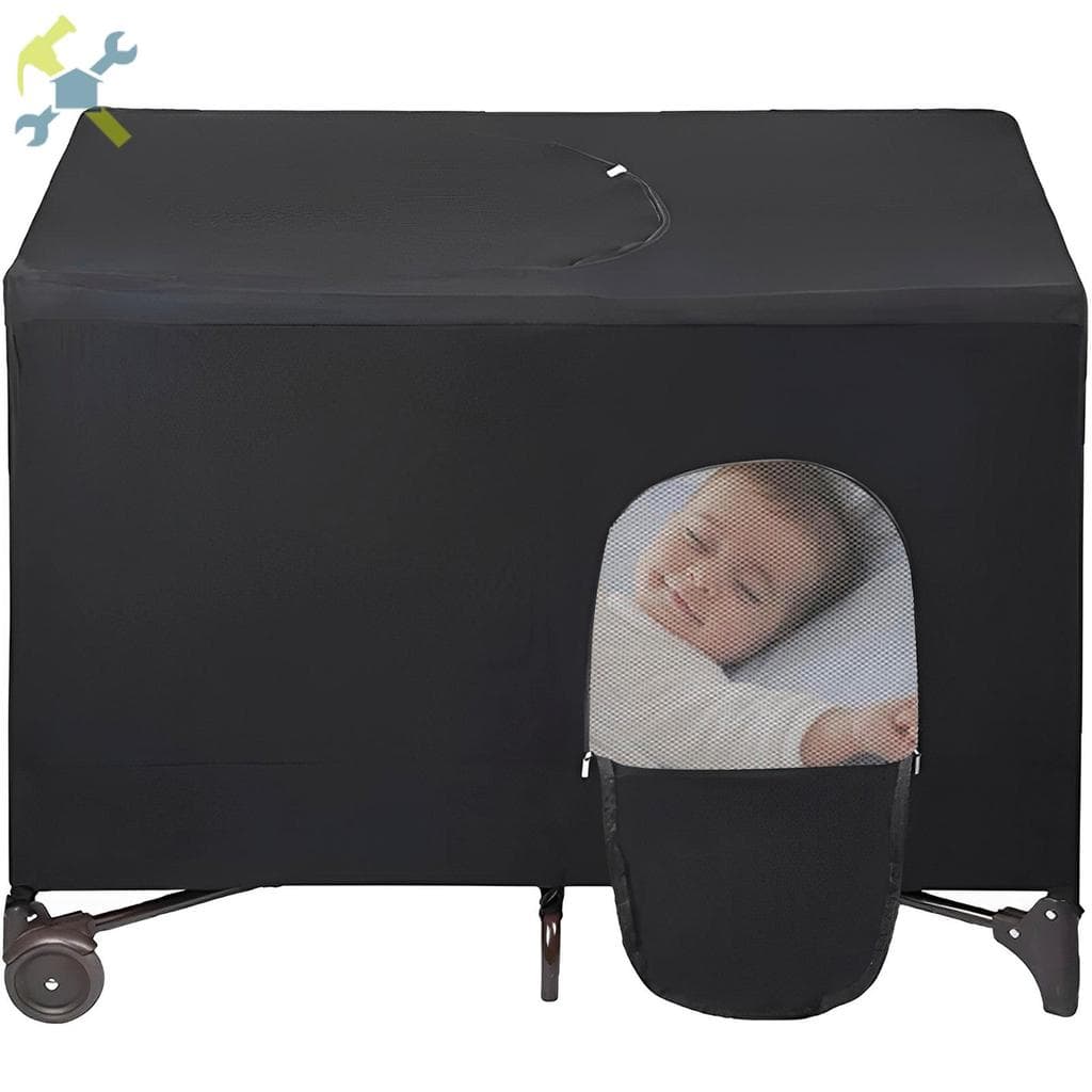 Berço Blackout Capa Tenda Respirável Dossel Elástica Portátil Viagem 101x72x74cm SHOPCYC1342