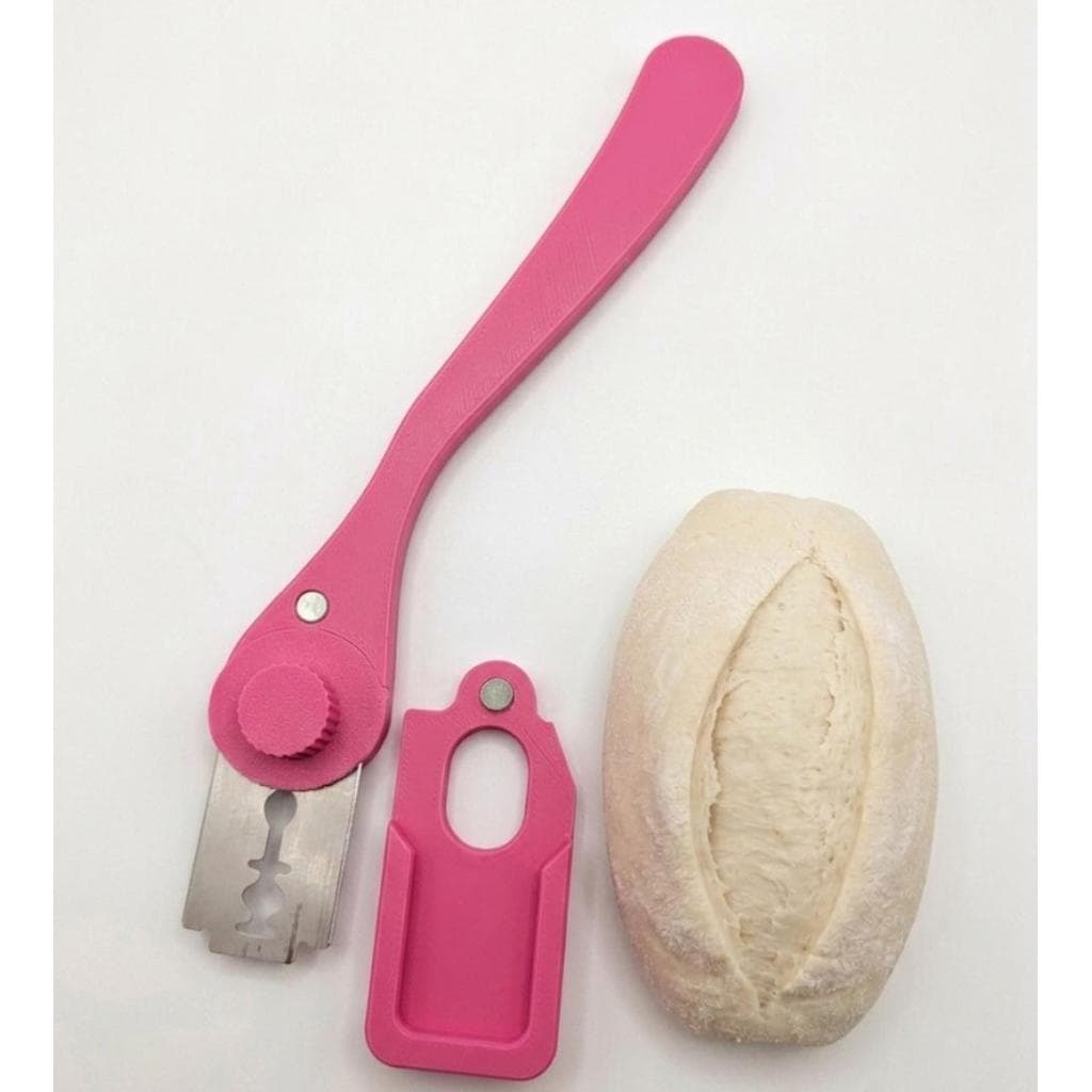 base de corte Em Pães e massas rosa com capa