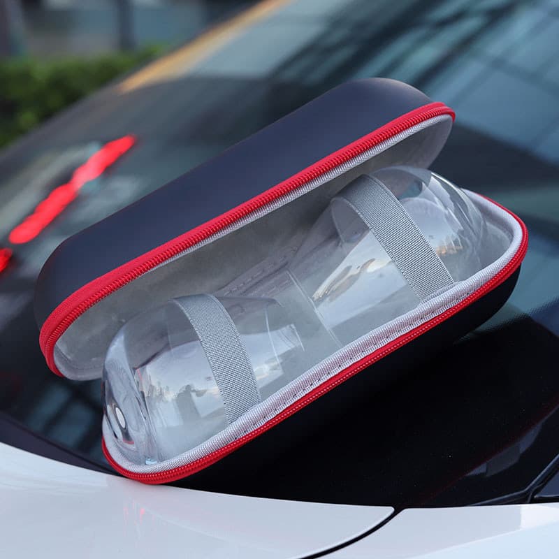 Viagem Takeaway acampamento piquenique copo de vinho em forma de O copo de vinho bebida saco de armazenamento portátil c