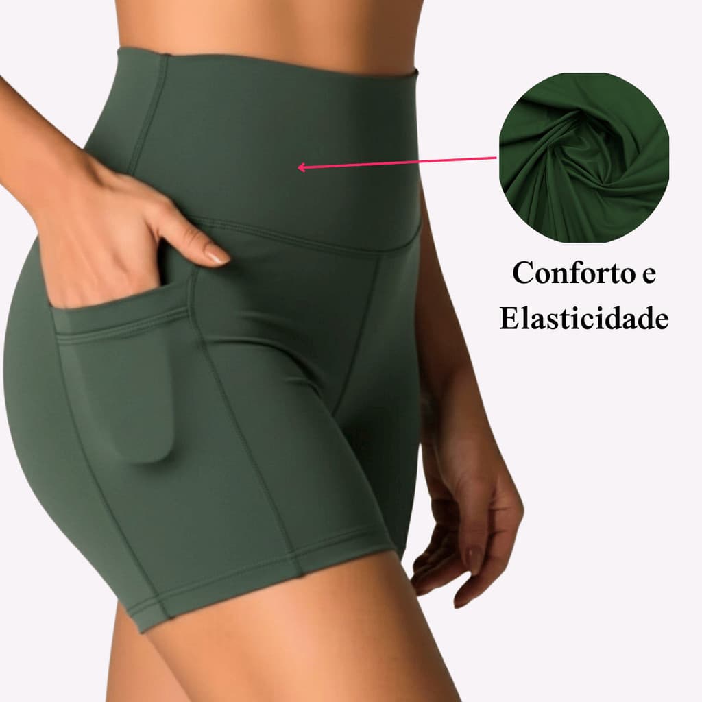 Short Fitness Feminino Perfeito Para Corrida Cores Pala Modas Fitness