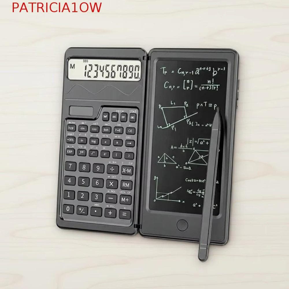 Calculadora Dobrável PATRICIA1OW , Científica 2 Em 1 De Energia Solar De Bloco De Desenho Com Tela LCD