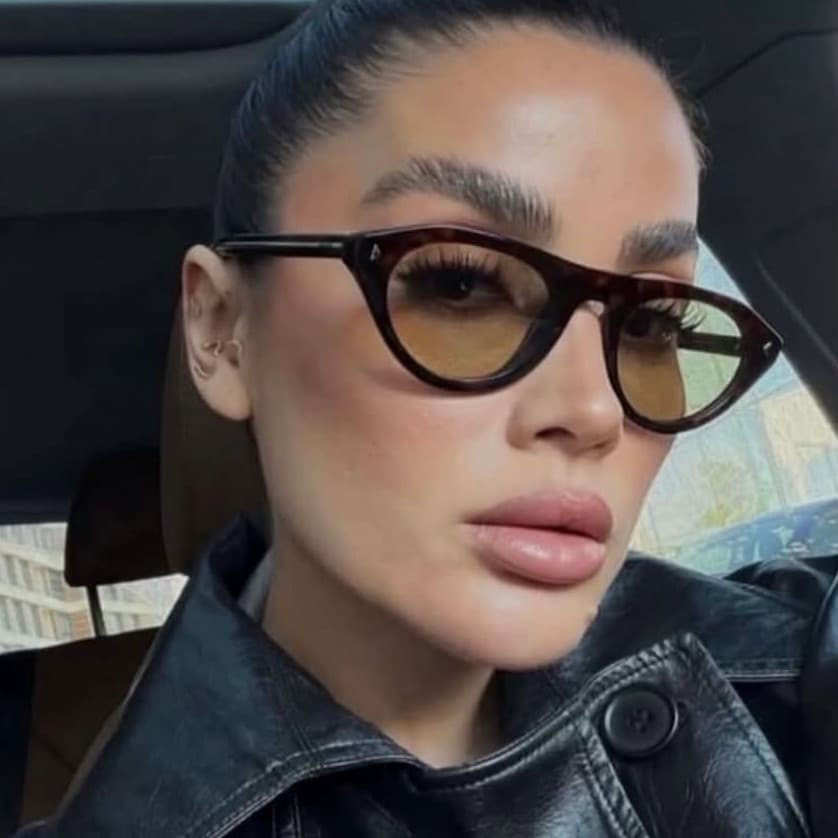 Óculos de Sol Cat-Eye Triangular Arrow, Novo Modelo 2026, Óculos de Sol Elegantes com Tachas, Óculos de Sol de Alta Qual