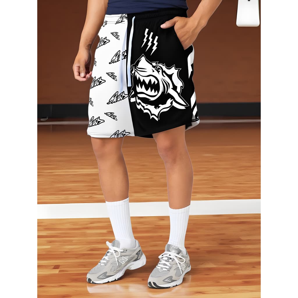 Shorts esportivos masculinos verão calças de basquete americano de secagem rápida shorts masculinos soltos correndo calç