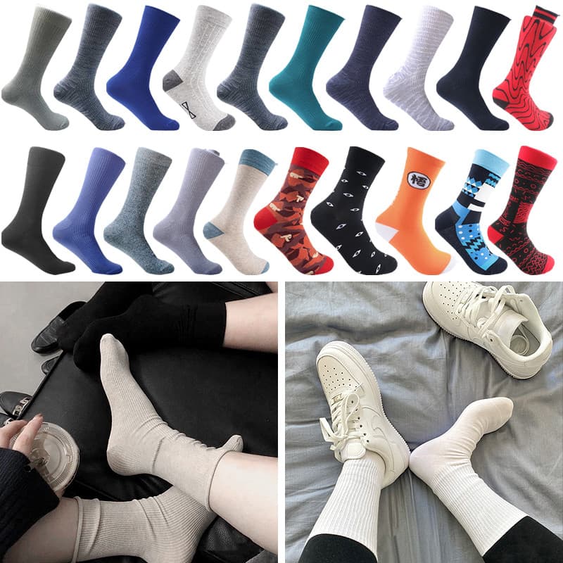 Eye EyeController cor pura meias esportivas algodão puro japonês na moda estilo fino cor sólida toalha Badminton meias