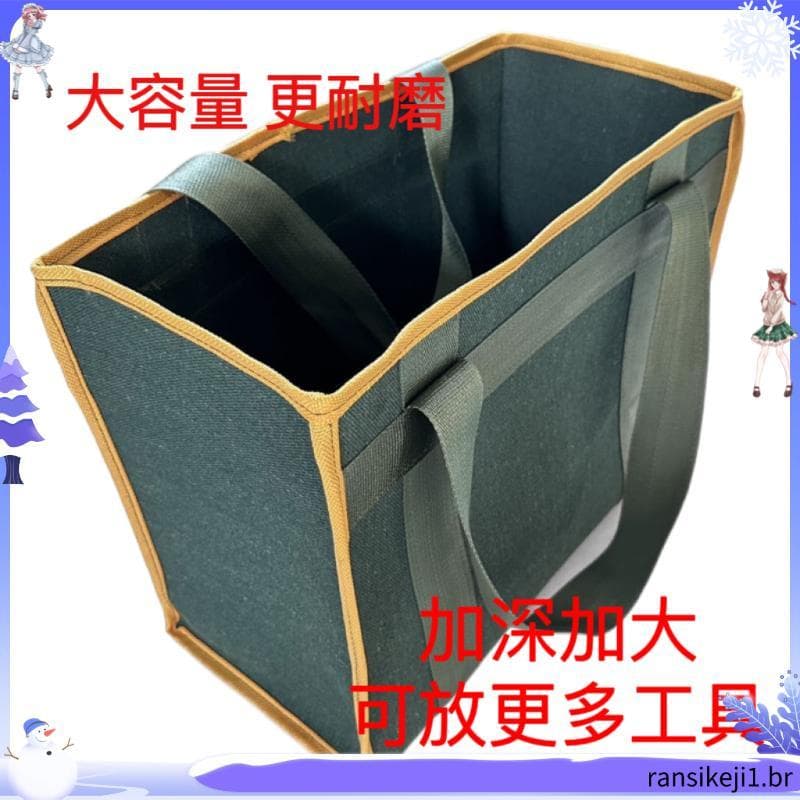 Bolsa de ferramentas portátil Bolsa de ferramentas de reparo de eletricista Bolsa de lona Bolsa de armazenamento de ferr