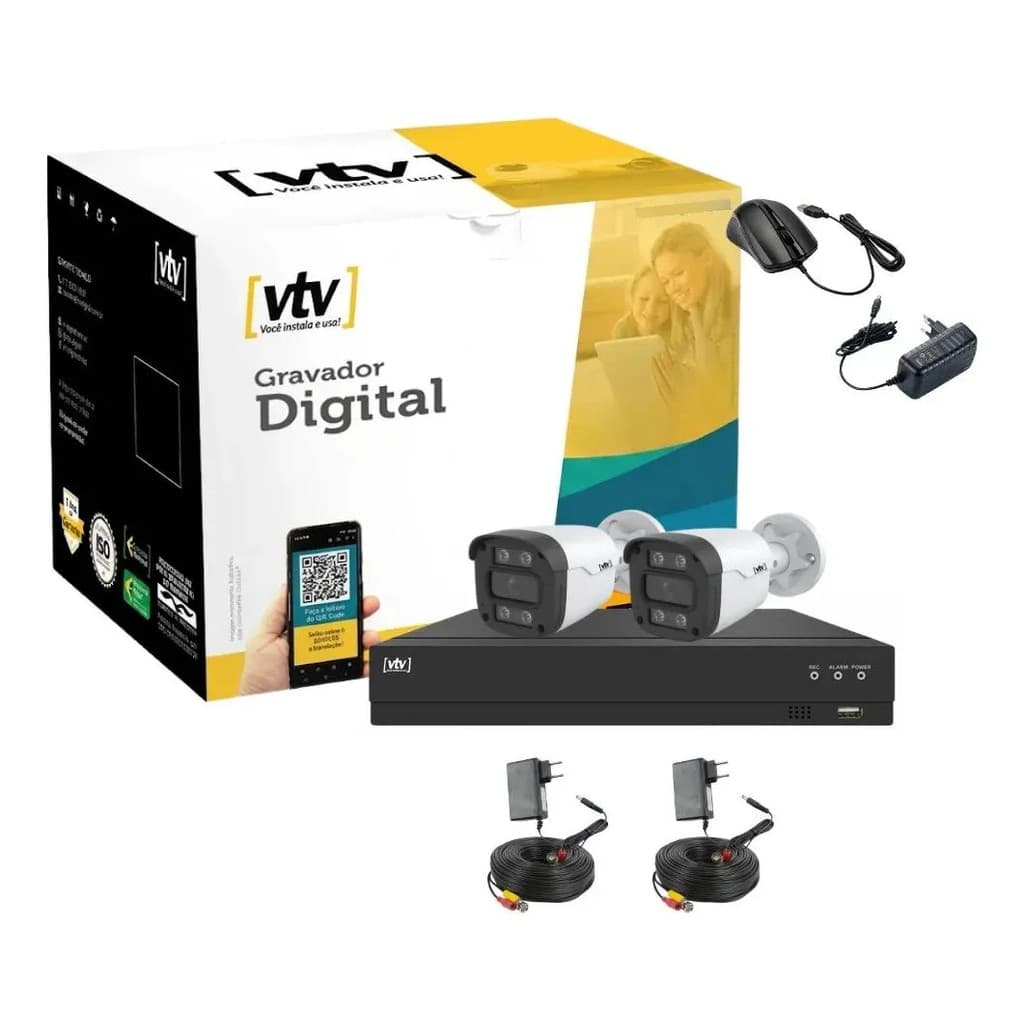 Kit Dvr 1080p 8ch + 4 Bullet Full Color Dcr-e: 2024/115