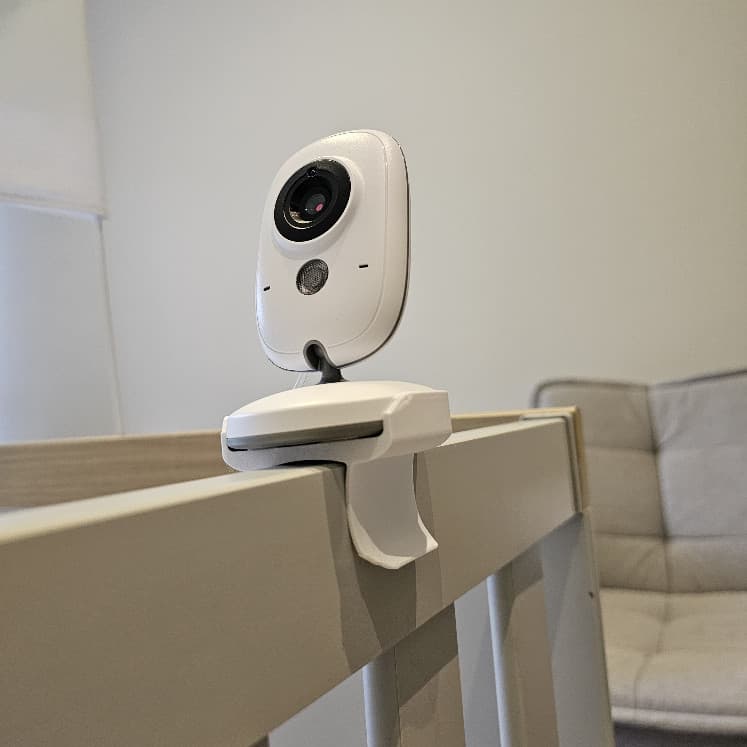Suporte Babá Eletrônica VB603 Encaixe Presilha Garra Para Berço Grade Mesa Fixador Câmera Bebê Flexível Regulável