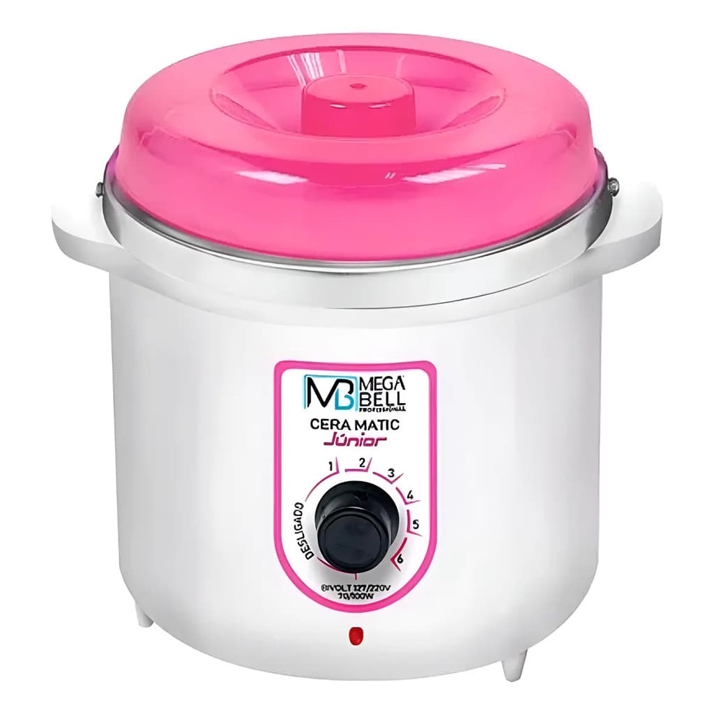 Termocera Mega Bell Aquecedor de Cera 400g Bivolt Com Termostato Rosa
