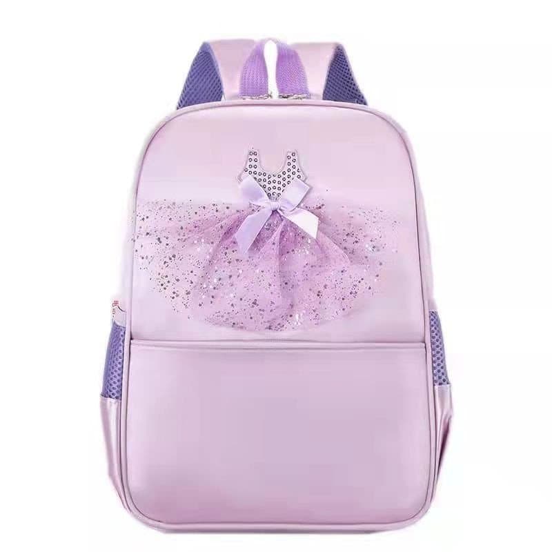 Mochila elegante para meninas, mochila de balé fofa, mochila escolar de grande capacidade, mochila escolar fofa para ves