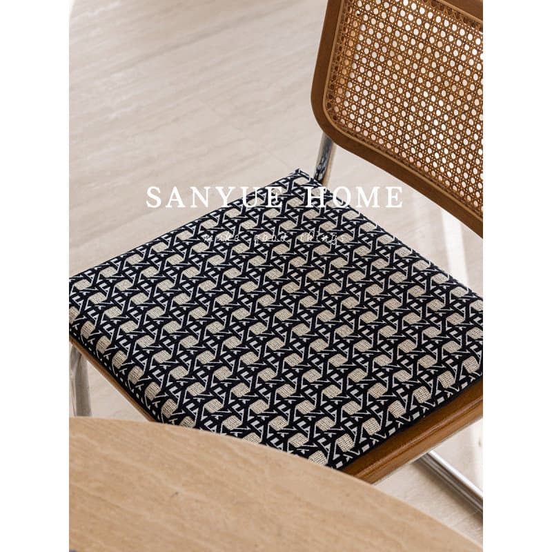 Almofada de cadeira quadrada estilo Medieval removível lavável Tatami Bay janela almofada de escritório almofada de asse