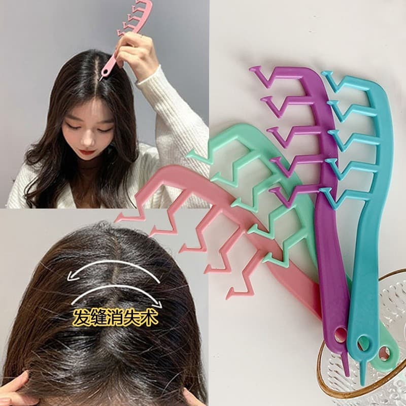 Franja estilo estilo raiz de cabelo topo de cabelo pente fofo cabelo fofo em forma de Z pente de cabelo Curling pente de