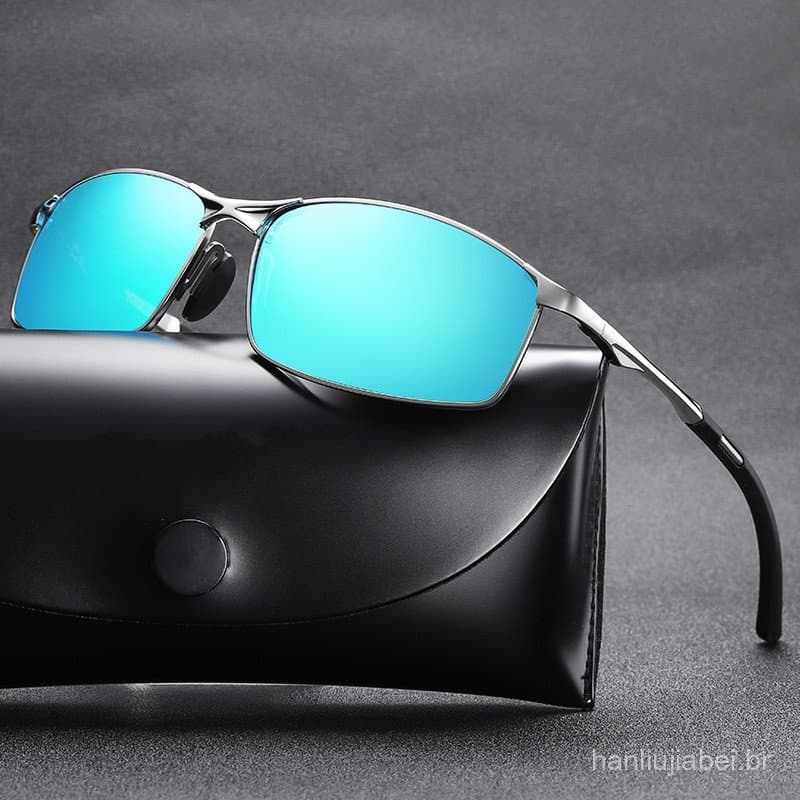 Óculos de Sol Polarizados Clássicos para Homens, Estilo Quadrado A559, Óculos de Sol Esportivos Clássicos para Pesca NFW