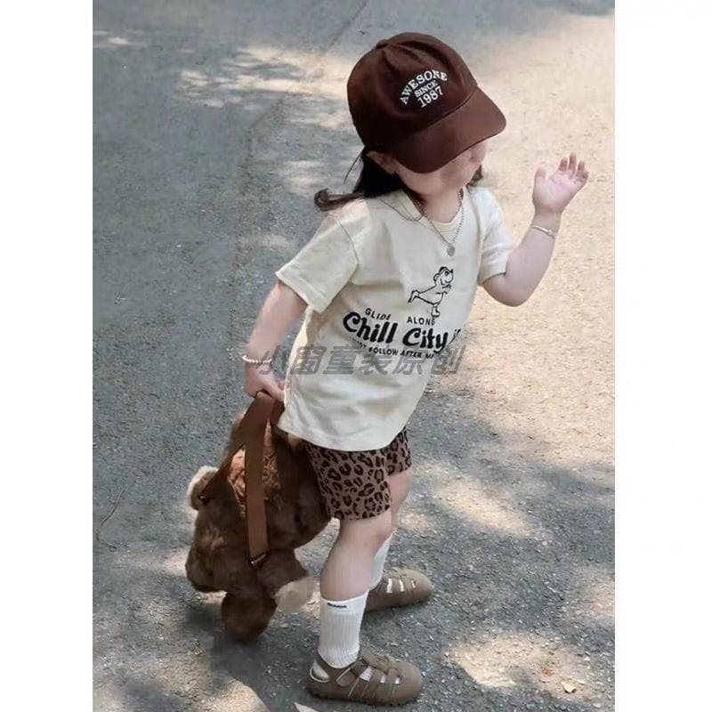 [50% de desconto em promoção] Versão coreana Novo estilo feminino roupas de verão moda infantil estampa de desenho anima