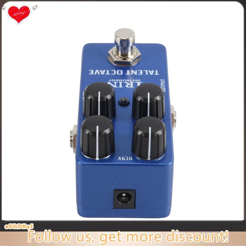 - 19 Talent Oitava Pedal De Efeito De Guitarra 3 Efeitos Sonoros Separados Pedais True Bypass Acessórios