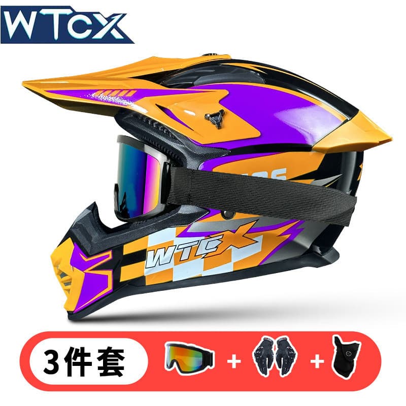 Fornecimento exclusivo Capacete Off-Road certificado DOT para motocicleta Capacete completo Mountain Bike Speed Down Cap