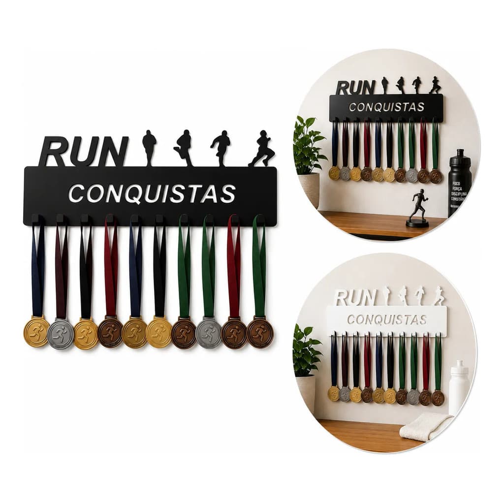 Porta Medalhas Corrida De Rua Suporte Medalhas