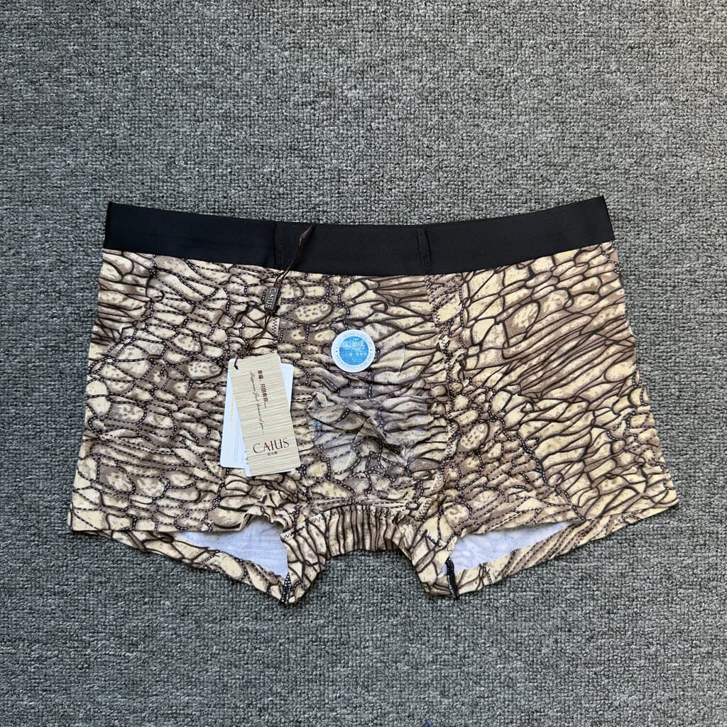 Counter Niu Goods Cueca boxer masculina sem costura, macia, confortável, respirável, nova cueca boxer solta independente