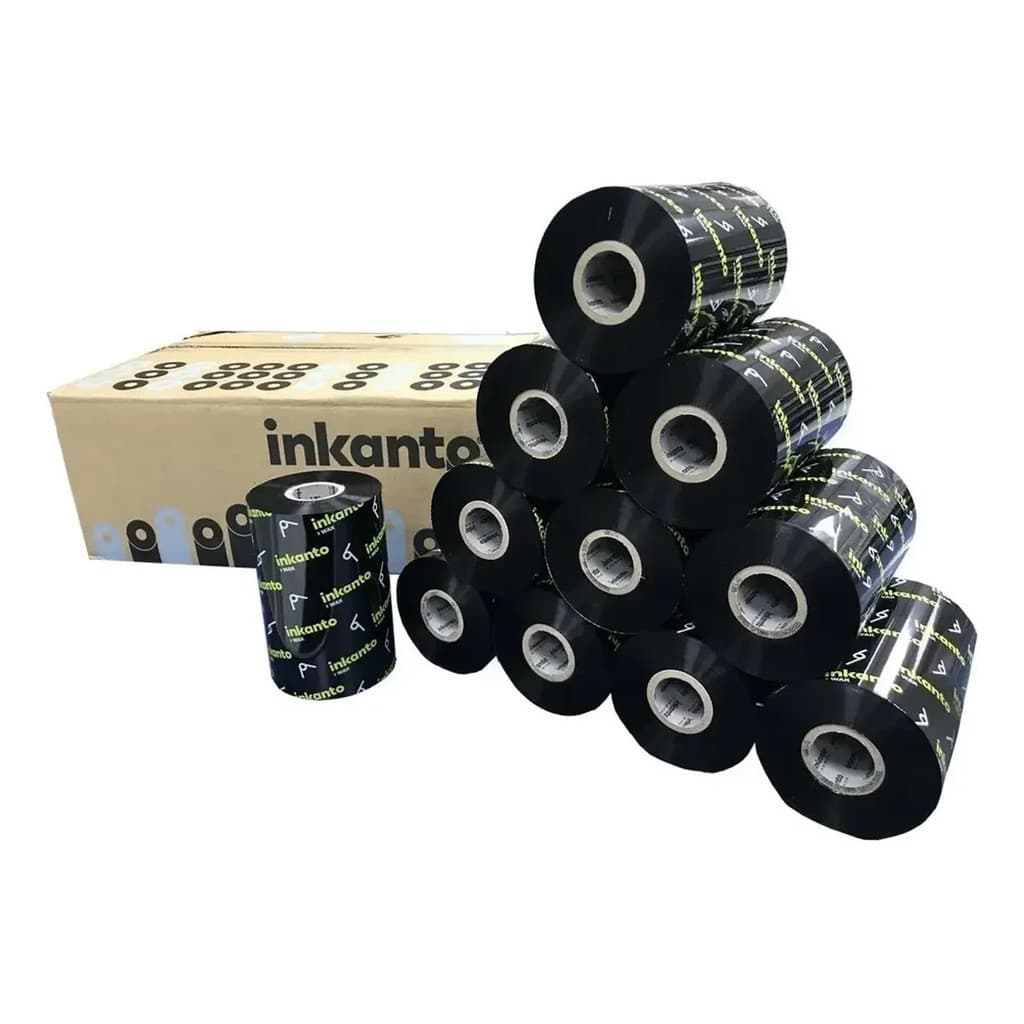 30 Ribbons Cera 110x450 , 11x450 Importado - Zebra Datamax Preto