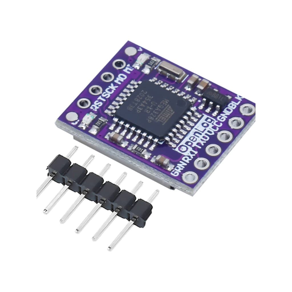 Módulo de gravação de dados OPENLOG ATMEGA328P Preto Caixa Gravador FLASH Porta Serial Armazenamento de dados