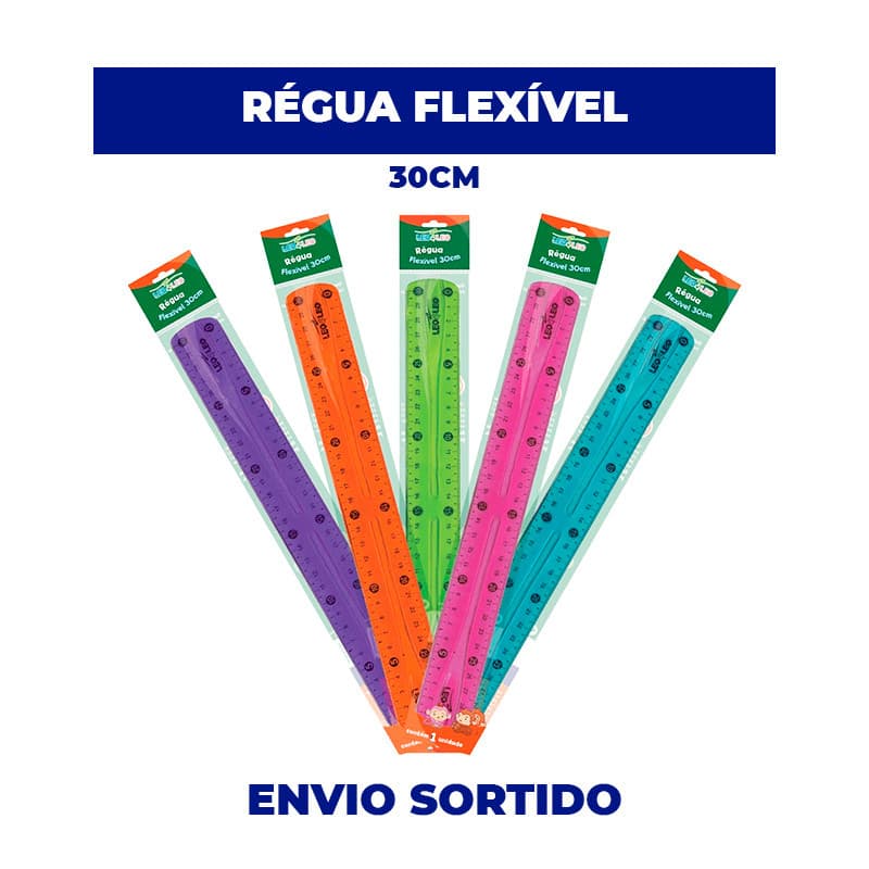 Régua flexível 30 cm – Leo&Leo (1UND)