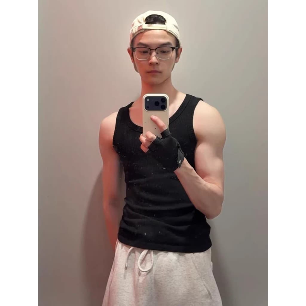 Colete muscular com rosca preta masculino americano Fitness esportes sem mangas camiseta elástica colete apertado terno