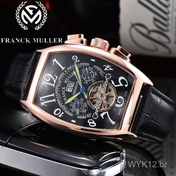 Pulseira para relógio cronógrafo automático mecânico Franck Muller FM