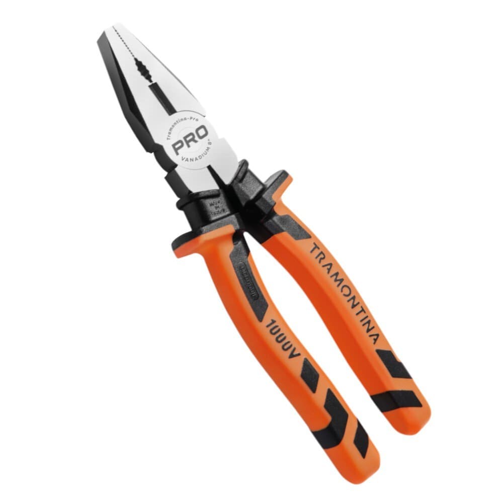 Alicate universal 8" isolado 1000V aço cromo vanádio 44001108 - Tramontina PRO