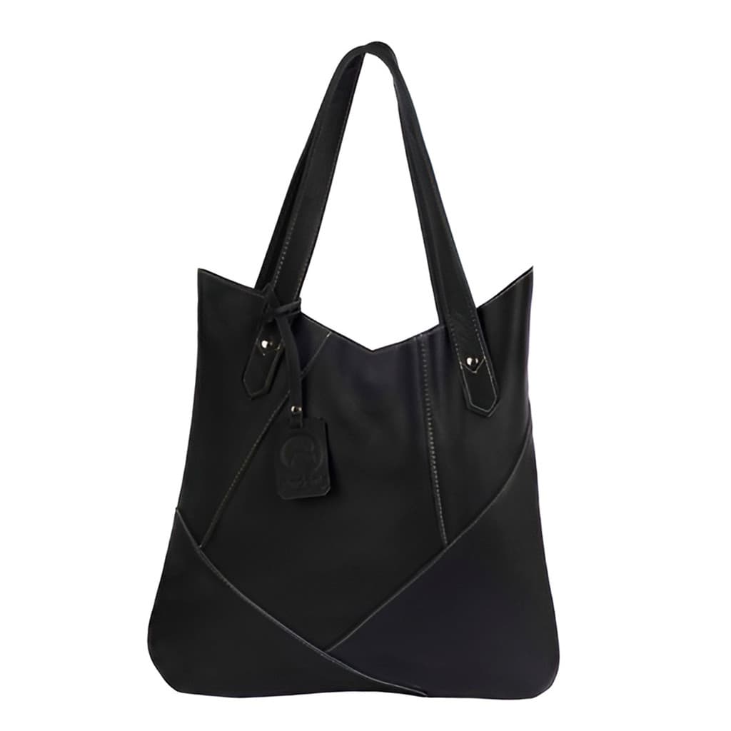 Bolsa de Ombro Couro Preto Premium Qualidade Original Profissional Top Durável Resistente Prático Moderno Elegante