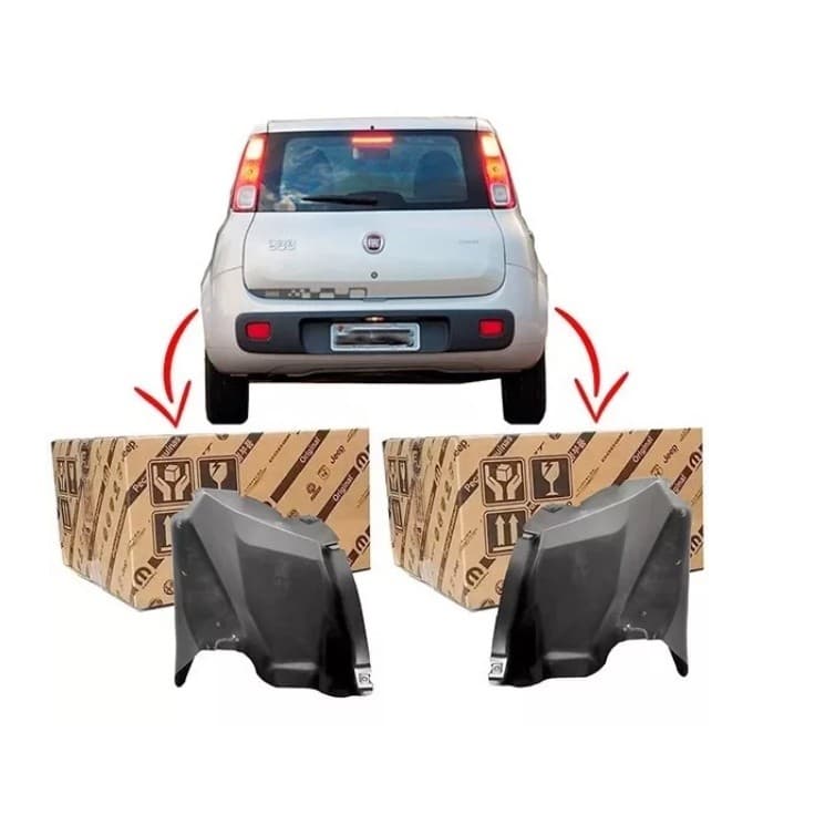 Par Parabarro Traseiro Novo Uno Original Fiat