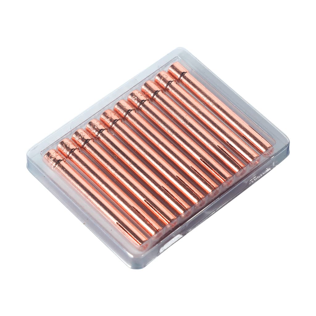 10 Pinça Collet 3,25mm 1/8 para Tocha TIG Solda Eletrodo Tungstênio