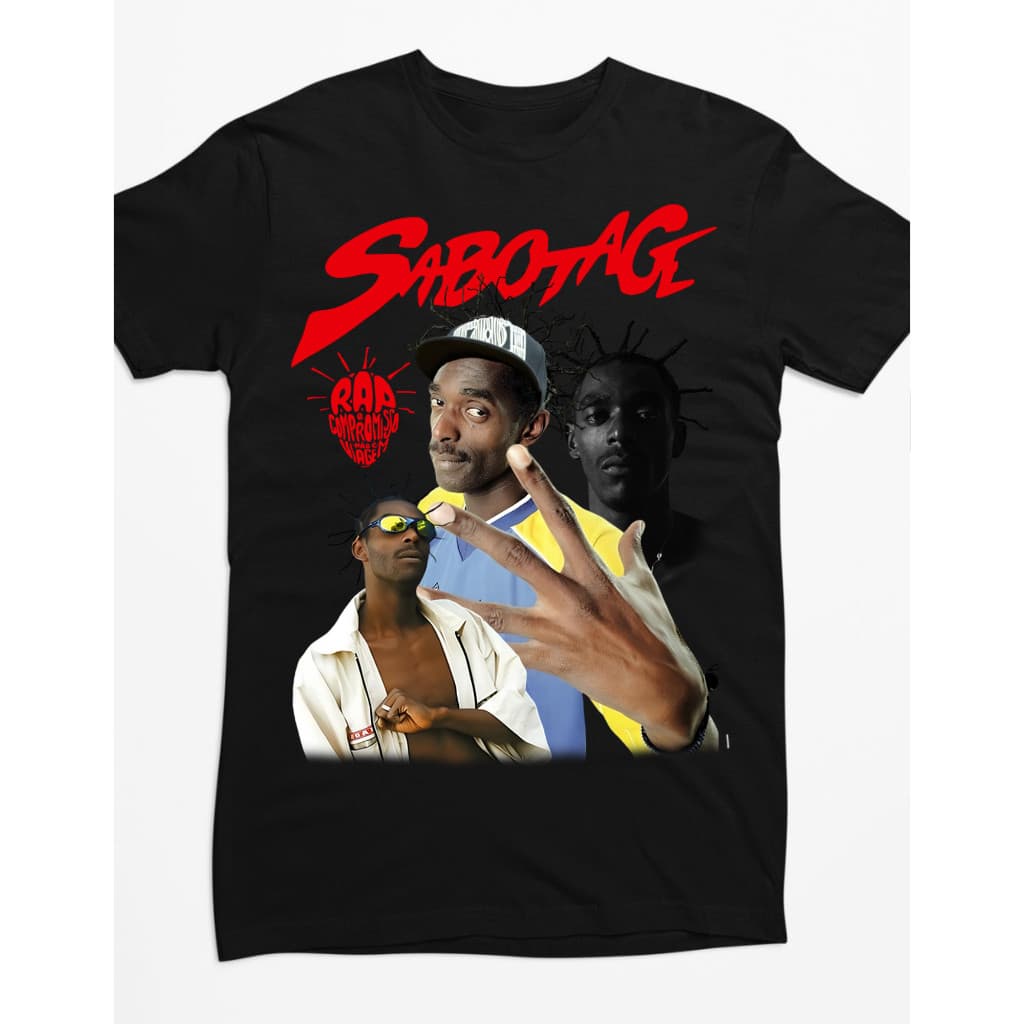 Camiseta Sabotage Classica Rap Nacional  brasileiro do gueto, facção central, Hip-Hop camisa algodão
