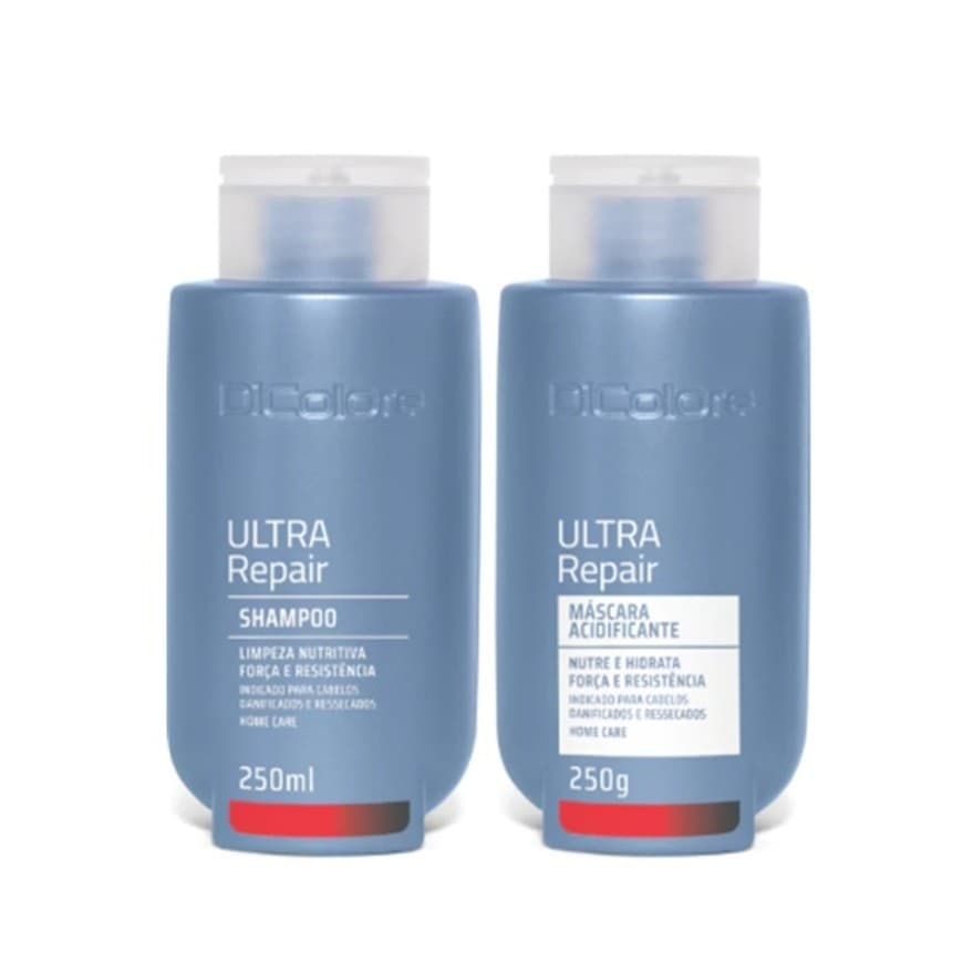 Kit Ultra Repair Shampoo + Máscara Nutre Hidrata Força e Resistência DIColore