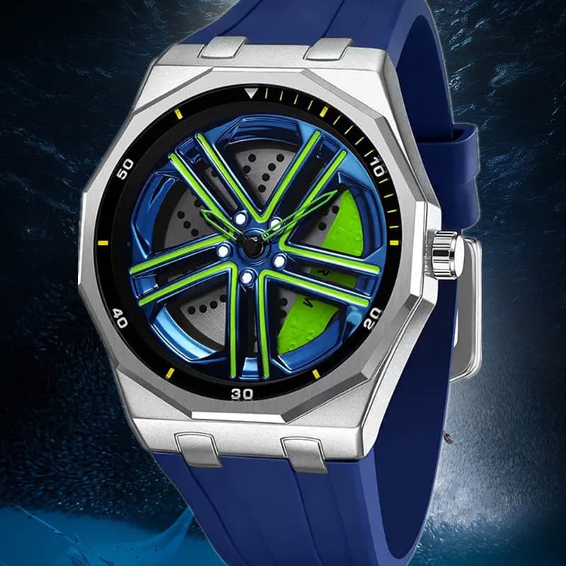 SANDA Genuíno rs7 Pinças de Freio Rotativas Masculinas Modificação Do Carro Oco À Prova D 'Água Masculino te Wheel Hub 3