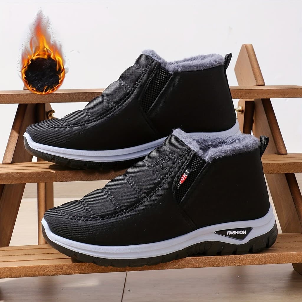Botas femininas de inverno ao ar livre à prova d'água, antiderrapantes e macias, confortáveis, quentes e à prova de frio